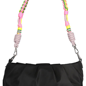 Bolso de mano Desigual Chic negro con detalle en contraste