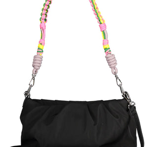 Bolso de mano Desigual Chic negro con detalle en contraste