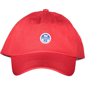 North Sails Elegant Red Cotton Cap with Logo Visor