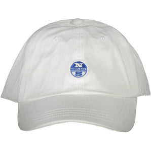 North Sails Elegant White Visor Cap with Logo Detail