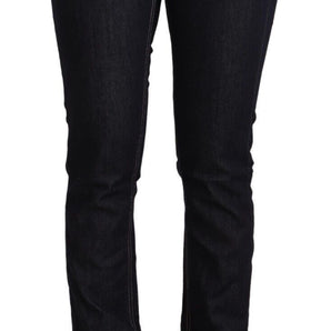 GF Ferre Chic Low Waist Skinny Jeans in Timeless Black