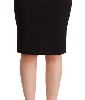 Falda lápiz negra elegante de GF Ferre hasta la rodilla