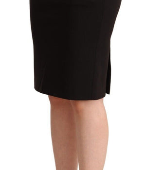 Falda lápiz negra elegante de GF Ferre hasta la rodilla