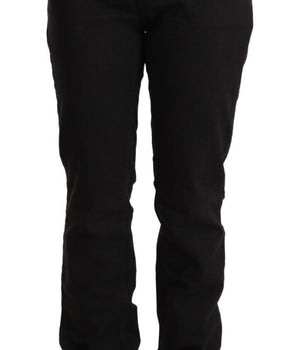 Vaqueros negros de corte slim y cintura media elegantes de Just Cavalli
