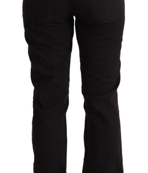 Vaqueros negros de corte slim y cintura media elegantes de Just Cavalli