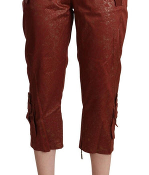 Just Cavalli Chic pantalones cortos de algodón marrón