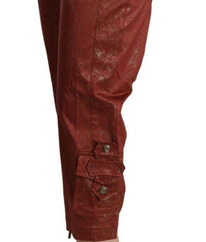 Just Cavalli Chic pantalones cortos de algodón marrón