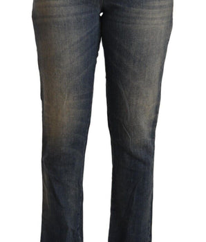 Vaqueros cortos de denim con cintura media de Twinset Chic