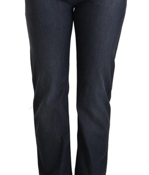 MARGHI LO' Chic Vaqueros de corte recto azul oscuro