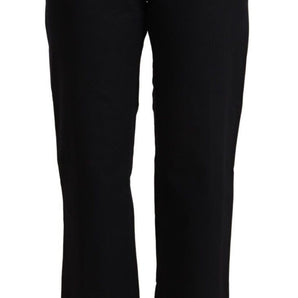 John Galliano Elegant High Waist Cropped Jeans