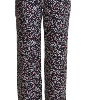 Michael Kors Elegante Pantalón Negro Recto De Talle Alto