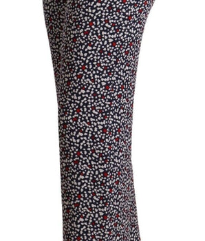 Michael Kors Elegante Pantalón Negro Recto De Talle Alto