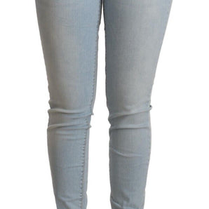 Liu Jo Light Blue Mid Waist Skinny Denim