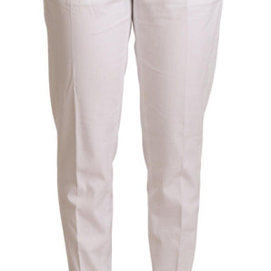 Jacob Cohen Elegant Mid Waist Tapered Trousers