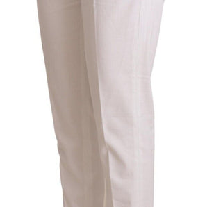 Jacob Cohen Elegant Mid Waist Tapered Trousers