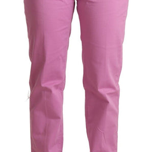 Jacob Cohen Elegant Tapered Pink Denim Jeans