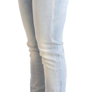 Acht Chic Skinny de cintura baja en denim azul claro