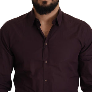 Dolce &amp; Gabbana Regal Purple Slim Fit Dress Shirt