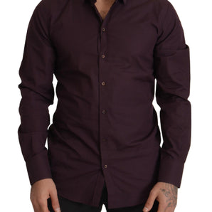 Dolce &amp; Gabbana Regal Purple Slim Fit Dress Shirt