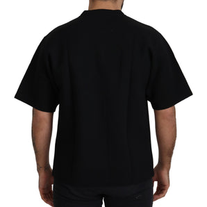 Dolce &amp; Gabbana Elegant Black Cotton Blend Crewneck T-Shirt