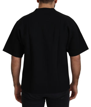 Dolce & Gabbana Black Logo Cotton Crewneck T-shirt