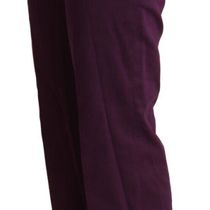 BENCIVENGA Elegant Violet High Waist Tapered Pants