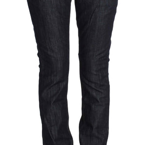 Acht Elegant Straight Leg Dark Blue Jeans