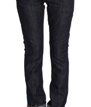 Acht Blue Denim Cotton Bottoms Straight Fit Jeans