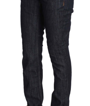 Acht Blue Denim Cotton Bottoms Straight Fit Jeans