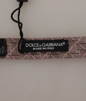 Dolce & Gabbana Gray Fantasy Print Adjustable Neck Papillon Bow Tie