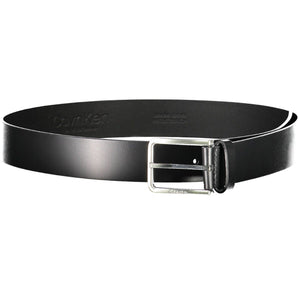 Calvin Klein Black Leather Men Belt