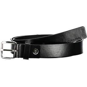 Calvin Klein Black Leather Men Belt