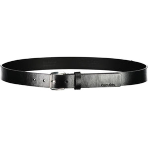 Calvin Klein Black Leather Men Belt