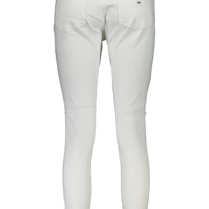 Tommy Hilfiger White Cotton Women Jeans