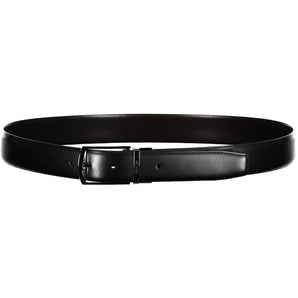 Calvin Klein Black Leather Men Belt