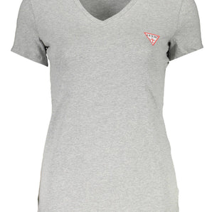 Guess Jeans Gray Cotton Women T-Shirt