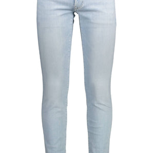 Gant Light Blue Cotton Men Jeans