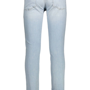 Gant Light Blue Cotton Men Jeans