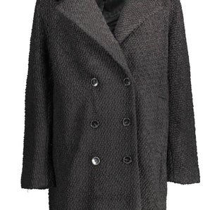 Desigual Black Wool Women Coat