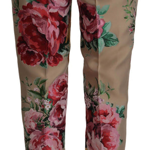 Dolce & Gabbana Floral High-Waist Dress Pants