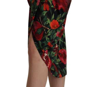 Dolce &amp; Gabbana Chic Midi Wrap Skirt with Fruit Motif