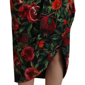 Dolce &amp; Gabbana Chic Midi Wrap Skirt with Fruit Motif