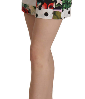 Dolce &amp; Gabbana Multicolor High Waist Hot Pants Shorts