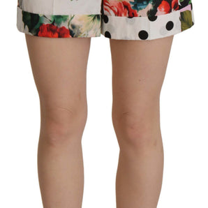 Dolce &amp; Gabbana Floral High Waist Hot Pants Shorts