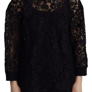 Dolce & Gabbana Elegant Black Long Sleeve Blouse Top