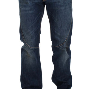 Acht Chic Slim Fit Blue Wash Italian Jeans