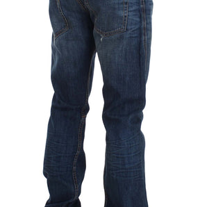 Acht Chic Slim Fit Blue Wash Italian Jeans