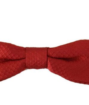 Dolce & Gabbana Red 100% Silk Adjustable Neck Papillon Tie