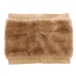 Dolce &amp; Gabbana Exclusive Beige MINK Fur Scarf Wrap