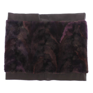 Dolce & Gabbana Exquisite Purple MINK Fur Scarf Wrap